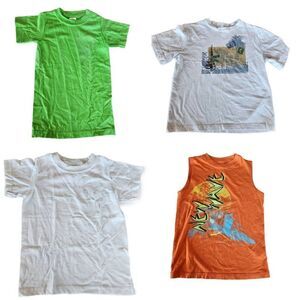 Boys youth bundle 6-8 tee shirt 4 pieces Route 66 orange tank top post card